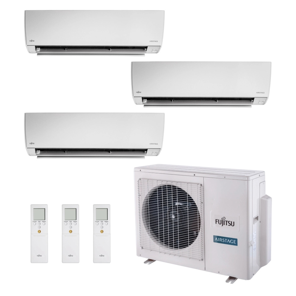 Demonstração sistema Multisplit Fujitsu Airstage